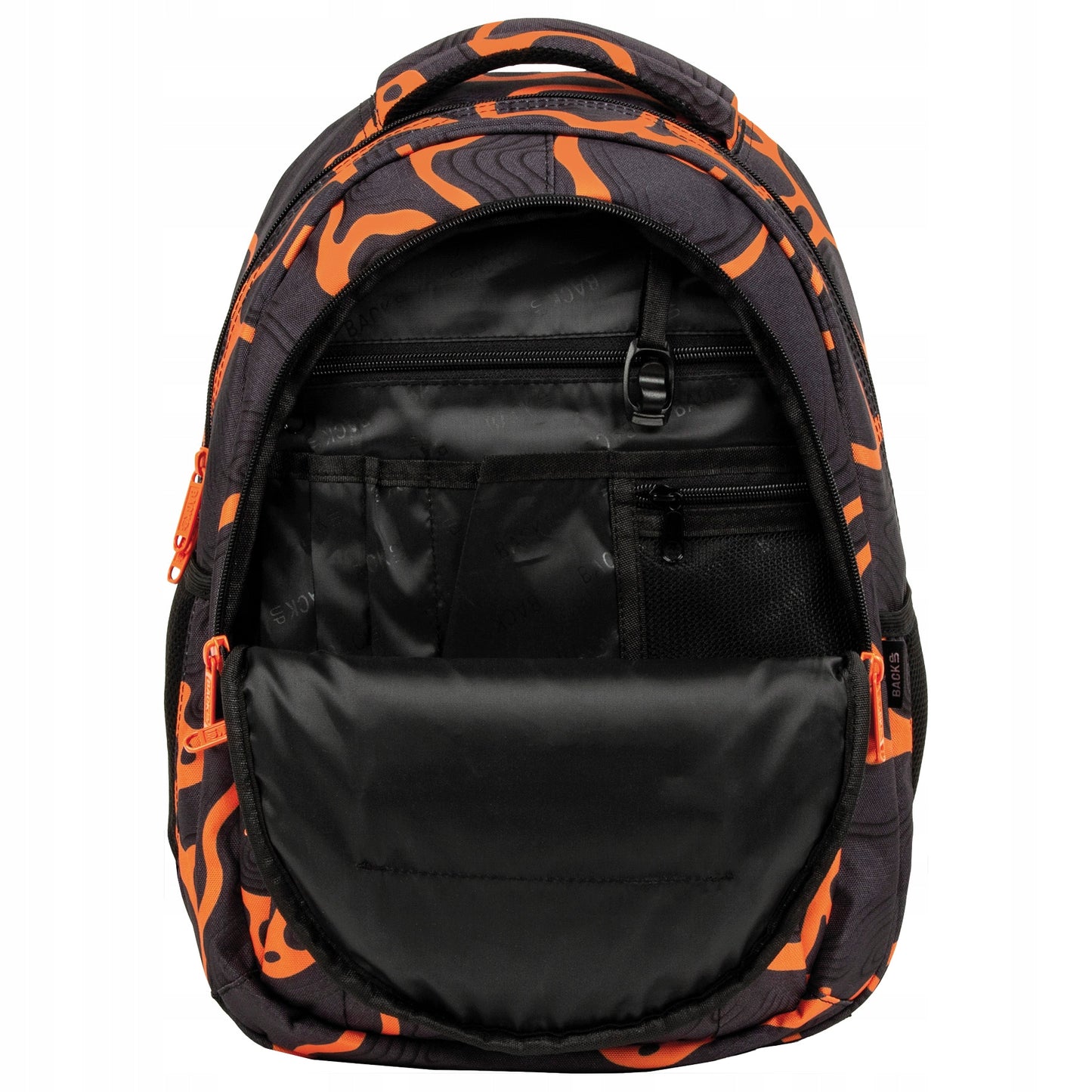 Mokyklinė kuprinė, Oranžiniai atspalviai – vaizdas 2