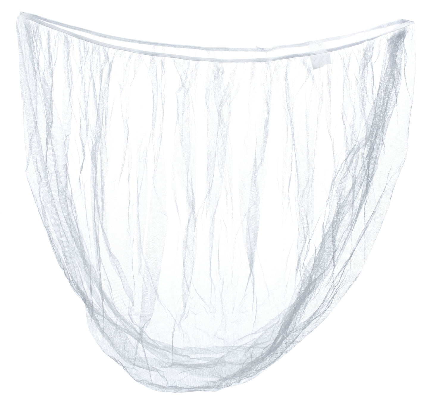 Universalus baltas uodų tinklelis vežimėliui su elastinga guma, 140 cm