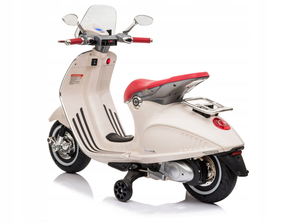 SUN BABY elektrinis motoroleris Vespa, baltas – vaizdas 3
