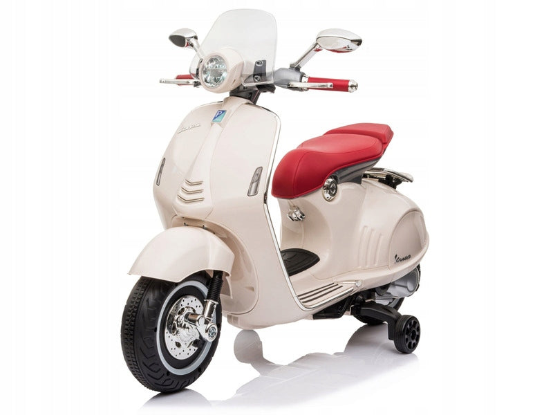 SUN BABY elektrinis motoroleris Vespa, baltas – pagrindinis vaizdas