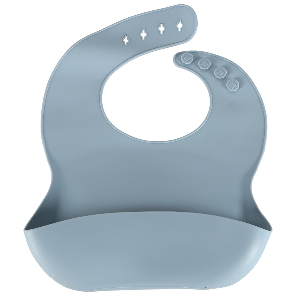 Silikoninių indų rinkinys kūdikiams ir vaikams „Krabas“, 9 dalių, mėlynas