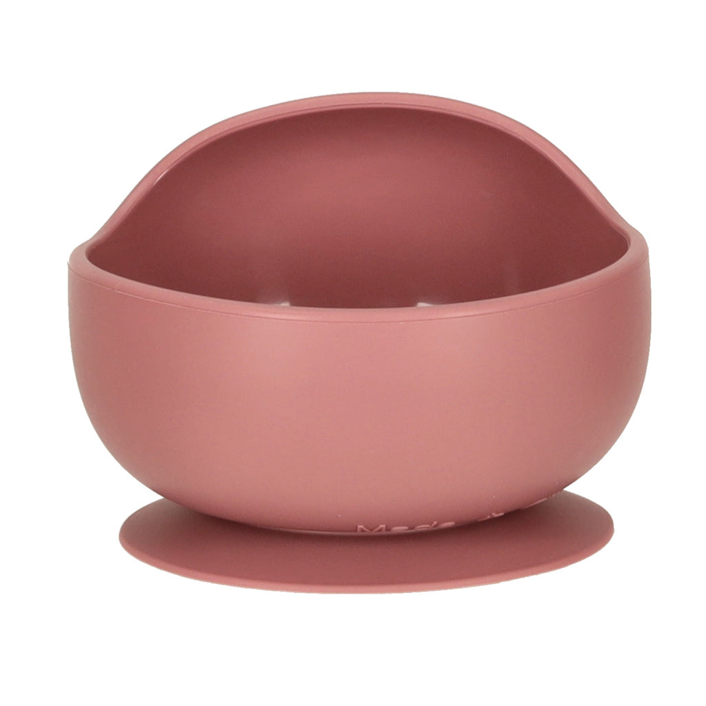 Silikoninių indų rinkinys vaikams „Voveraitė“, 9 elementai, tamsiai rožinis