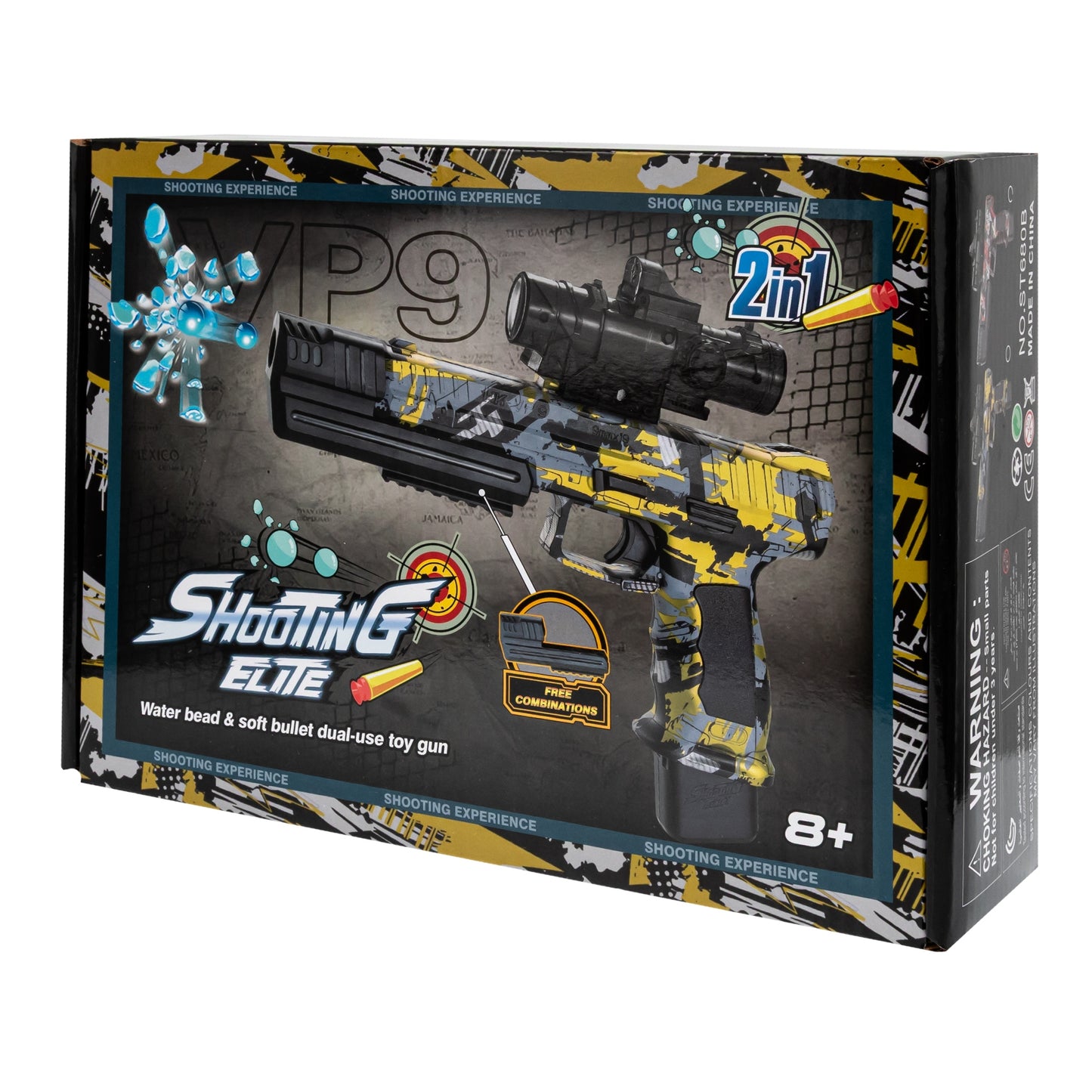 Automatinis pistoletas su gelinėmis kulkomis - vaizdas 4