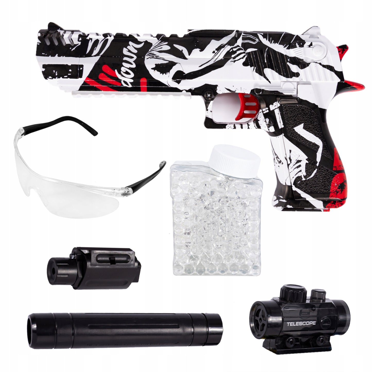 Gelinis blasteris - elektrinis žaislinis šautuvas su lazeriniu taikikliu - vaizdas 6