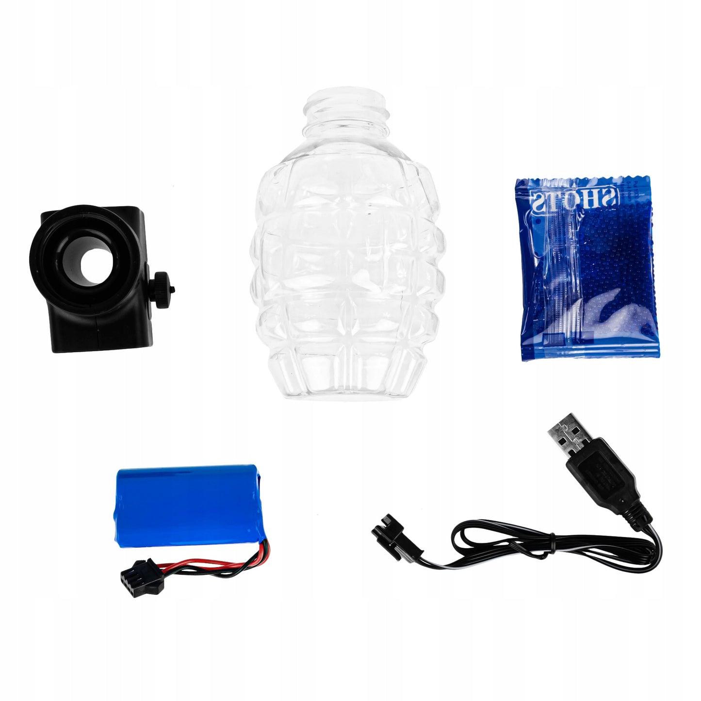 Didelis automatinis pistoletas su gelinėmis kulkomis - vaizdas 7