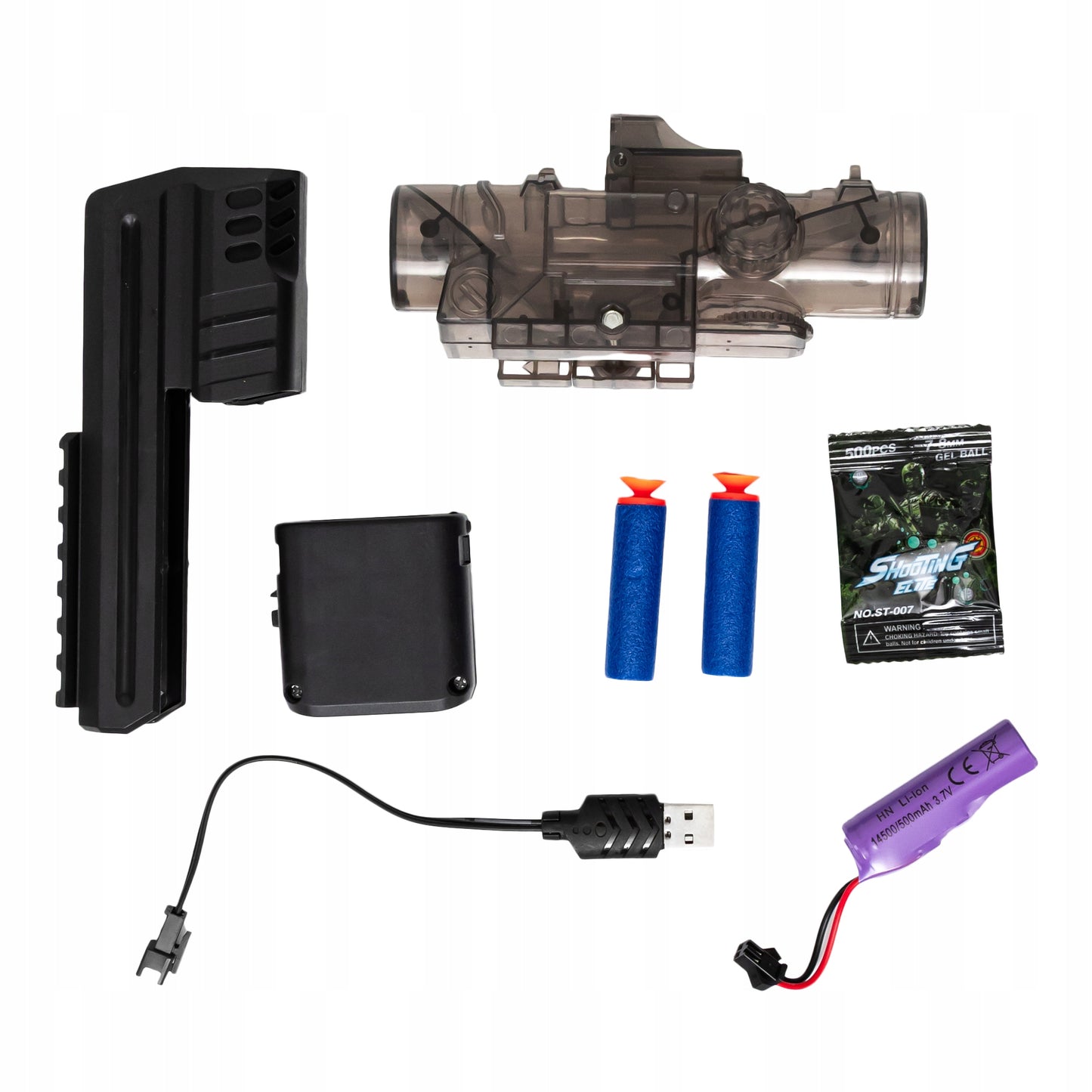 Automatinis pistoletas su gelinėmis kulkomis - vaizdas 3