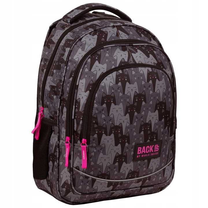 BackUP mokyklinė kuprinė su kačiukais – pagrindinis vaizdas