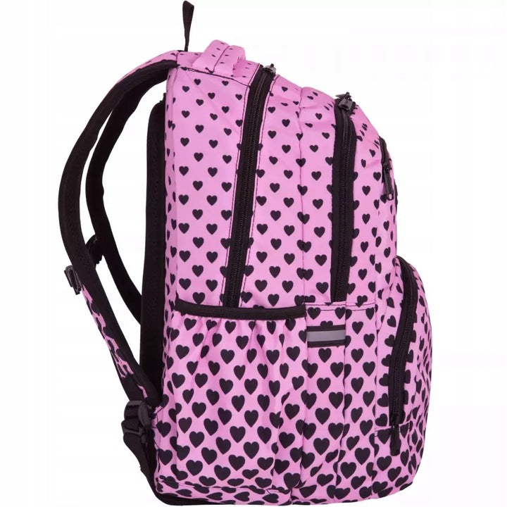 Mokyklinė kuprinė su širdelėmis, gamintojo kodas F099893 – vaizdas 2