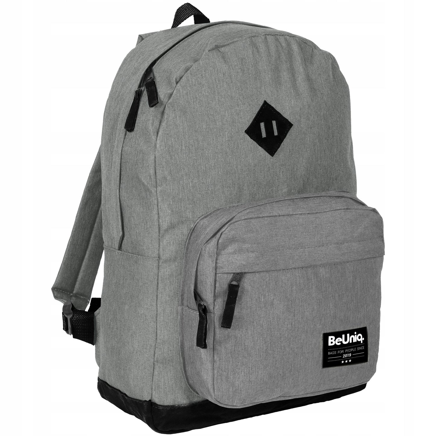 Mokyklinė jaunimo kuprinė, pilka, Vintage – pagrindinis vaizdas