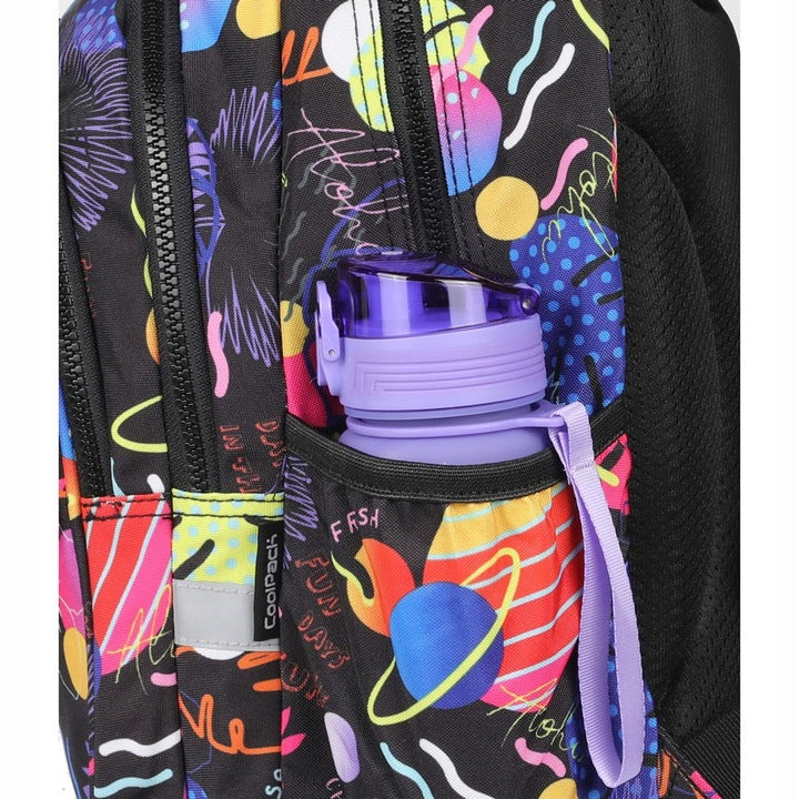 Mokyklinė kuprinė Lilo & STITCH, juoda su spalvotais elementais, 1-3 klasei – vaizdas 2