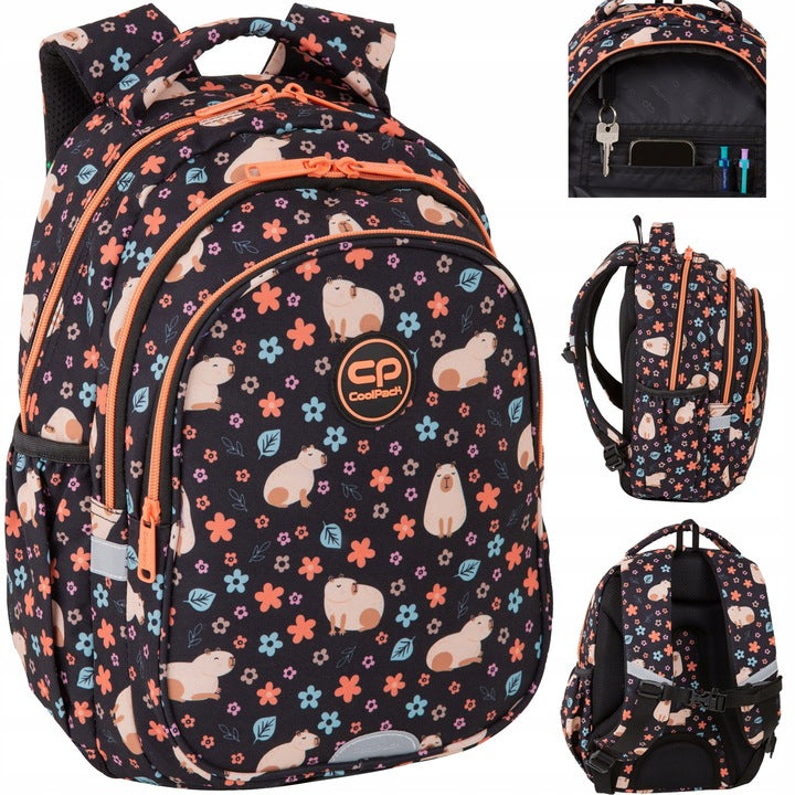 Mokyklinė kuprinė, kapibara – pagrindinis vaizdas