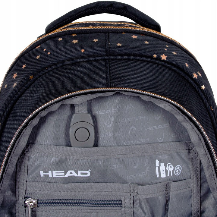 Mokyklinė kuprinė Head Classy Gold – vaizdas 2