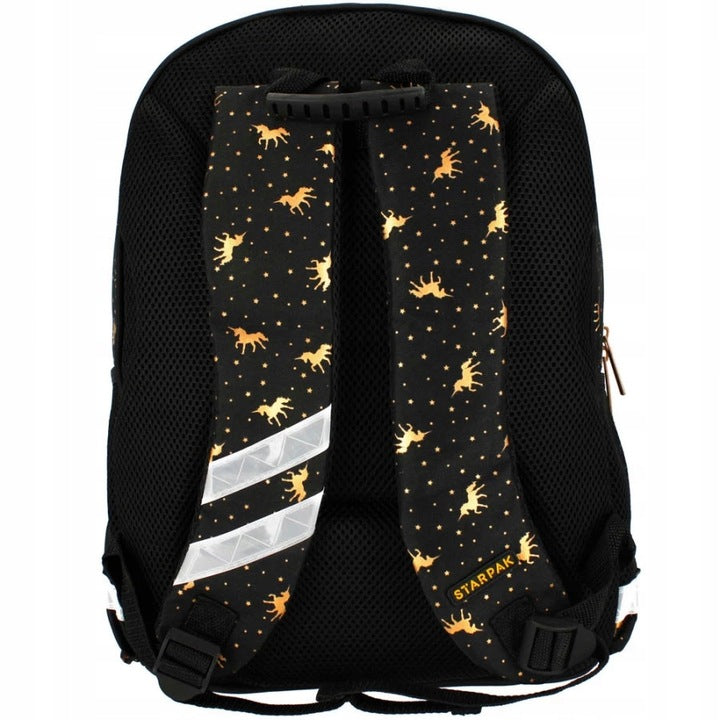 Mokyklos kuprinė-tornisteris, mergaitei, auksinis vienaragis – vaizdas 3