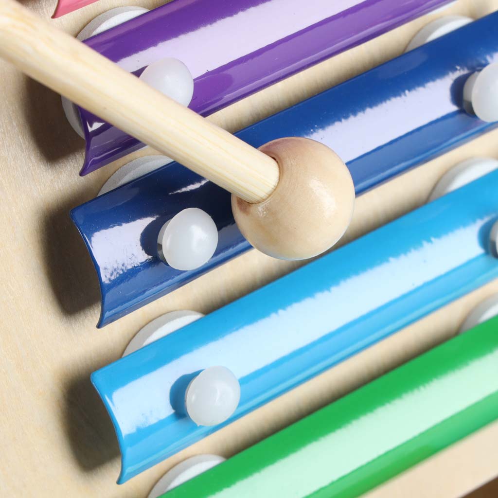 Medinis stumdukas-vaikštynė vaikams su edukaciniu kubu 6in1