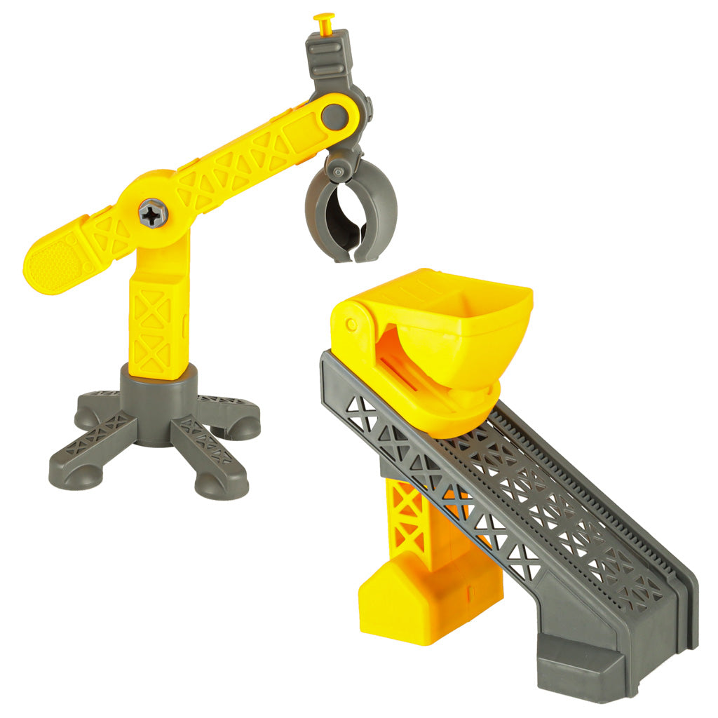 Kūrybinis smėlio rinkinys vaikams: 1100g kinetinio smėlio, pilies elementai, transporto priemonės, formelės ir figūrėlės