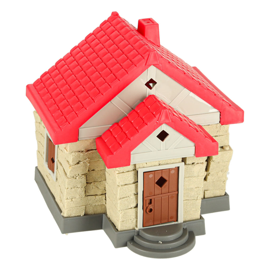 Kūrybinis rinkinys su magišku smėliu, namelio statybos elementais ir figūrėlėmis, 750 g