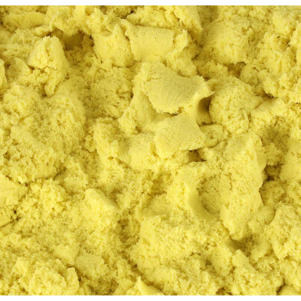 Kinetinis smėlis, geltonos spalvos – vaizdas 3