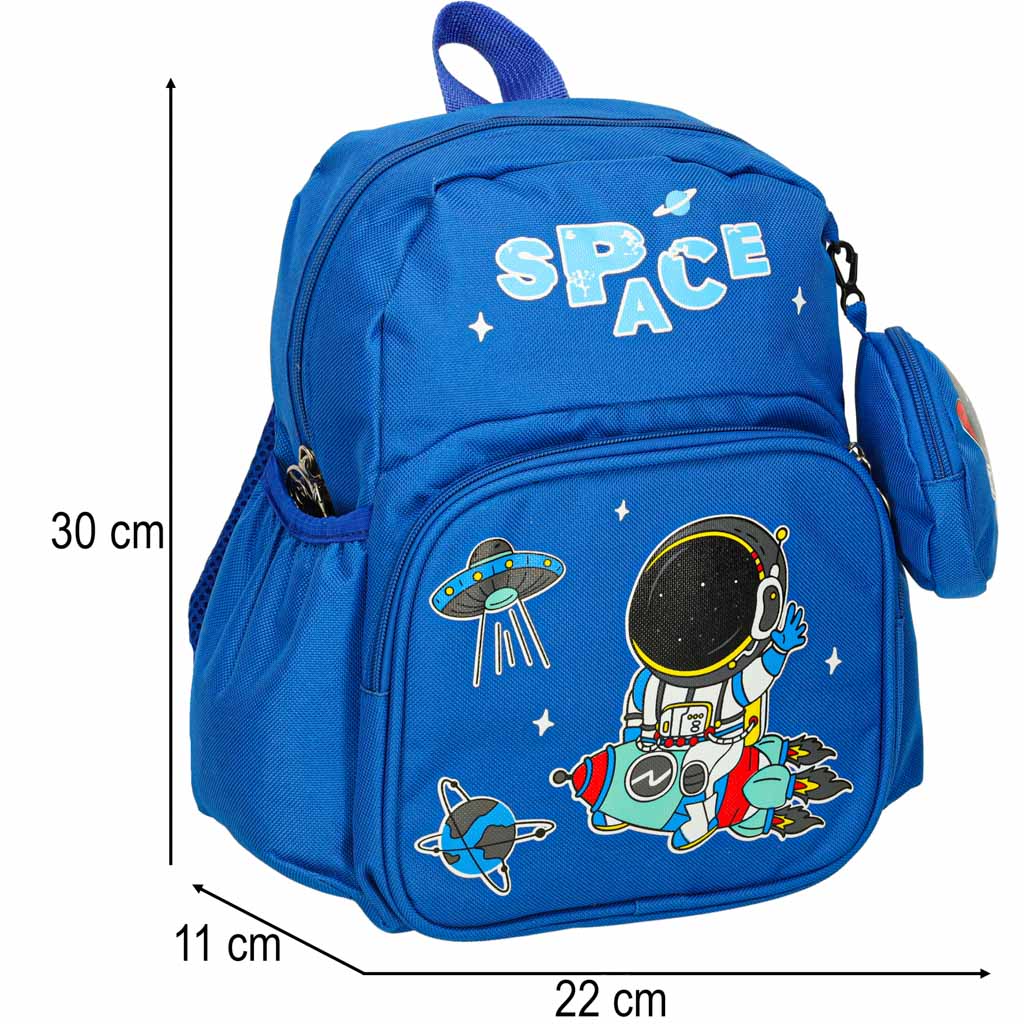 Vaikiška kuprinė darželinukui Astronautas 30x22x11 cm