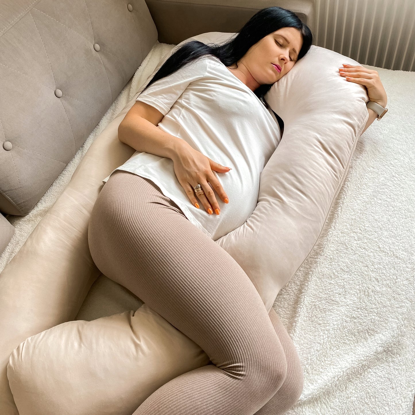 Rogal kreminė nėštumo pagalvė, U formos, EAN/GTIN kodas – vaizdas 6