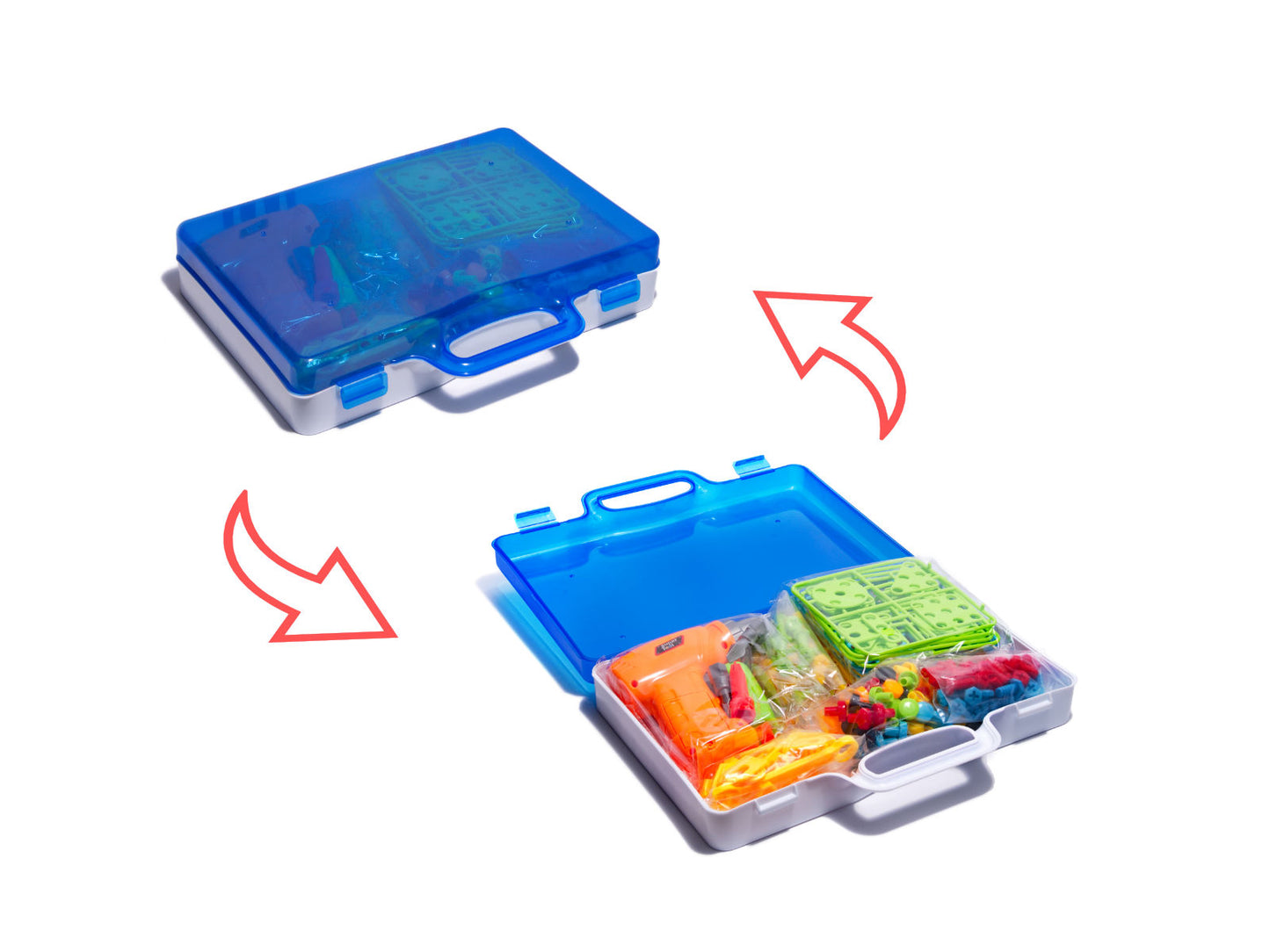 Atsuktuvas gręžimo varžtai statybiniai blokai 237 elementai – vaizdas 3