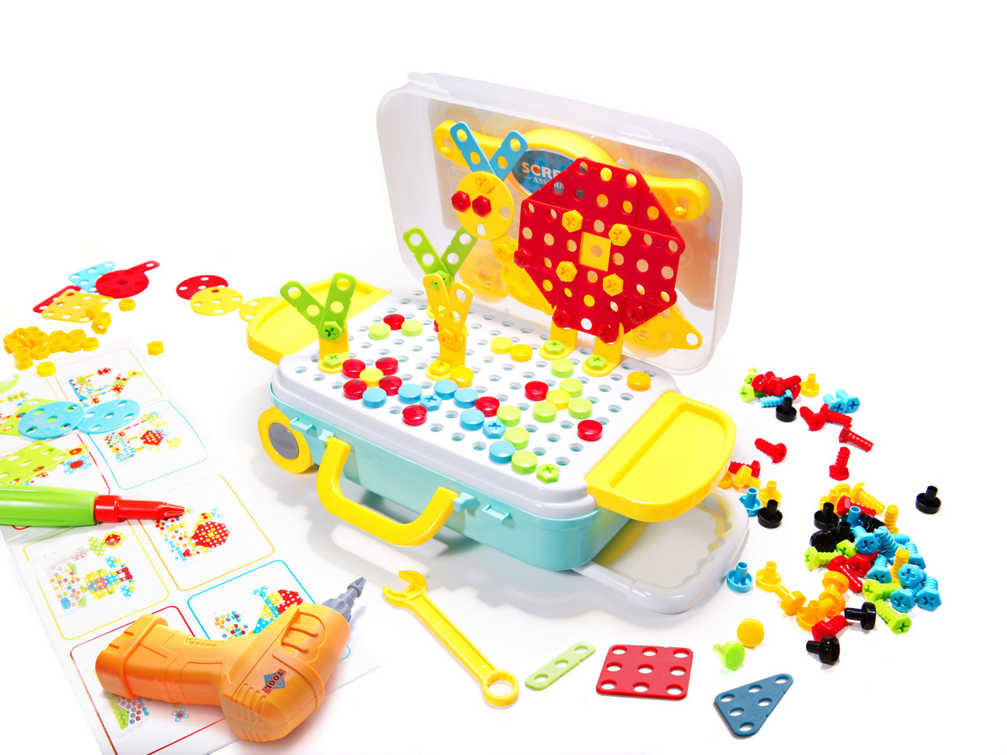 Atsuktuvo grąžtas statybiniai blokai 258 elementai – pagrindinis vaizdas