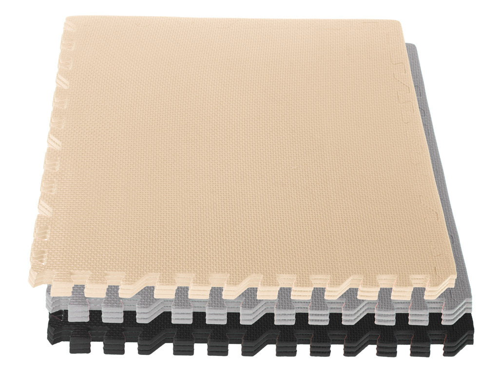 Lavinamasis kilimėlis-dėlionė 180x180cm, pilkas/kreminis/grafito – vaizdas 3