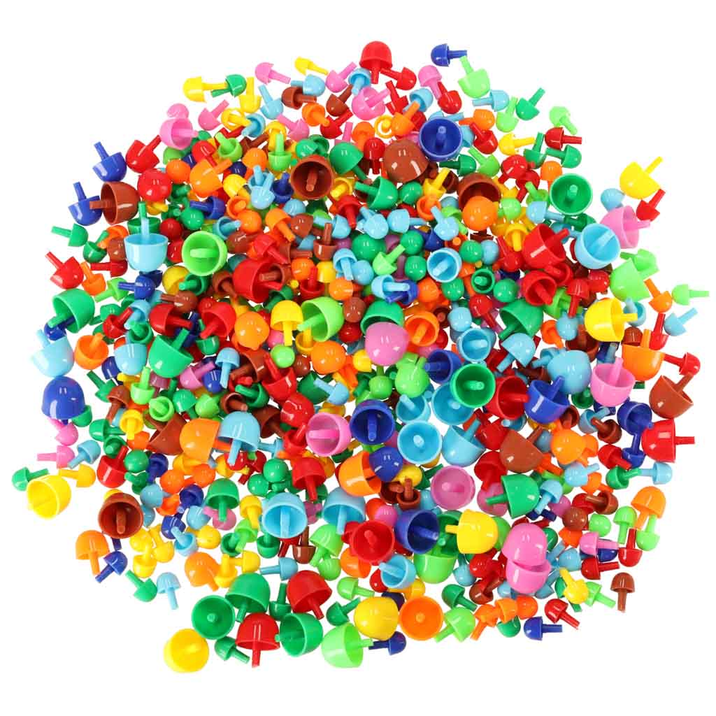 Dėlionės smeigtukai grybai + mokymosi siūti rinkinys 603el – vaizdas 2