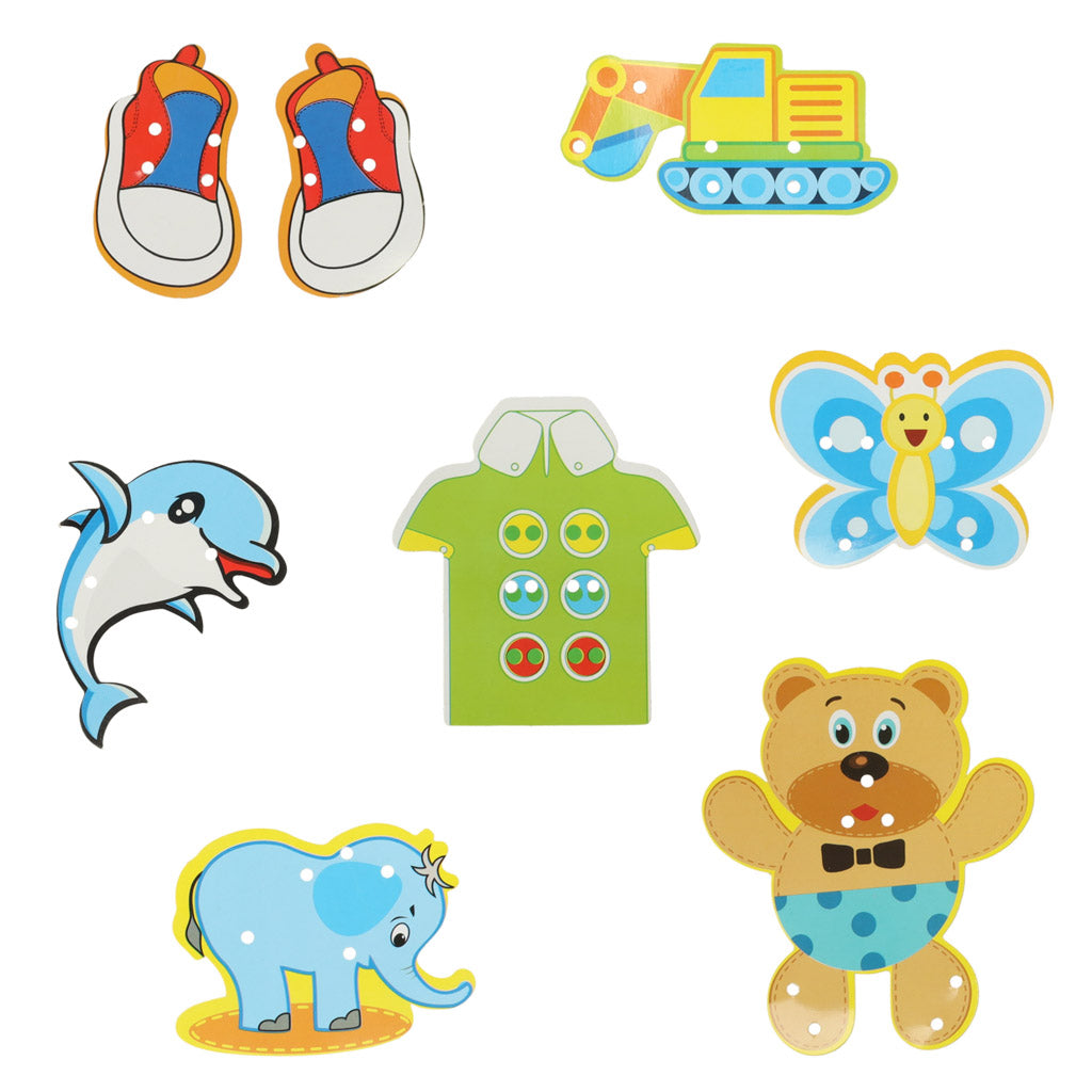 Dėlionės smeigtukai grybai + mokymosi siūti rinkinys 603el – vaizdas 4