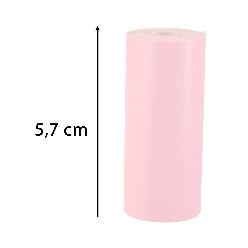 Spalvoti terminio popieriaus ritinėliai spausdintuvui, 5,7 cm x 3 m, 3 vnt.