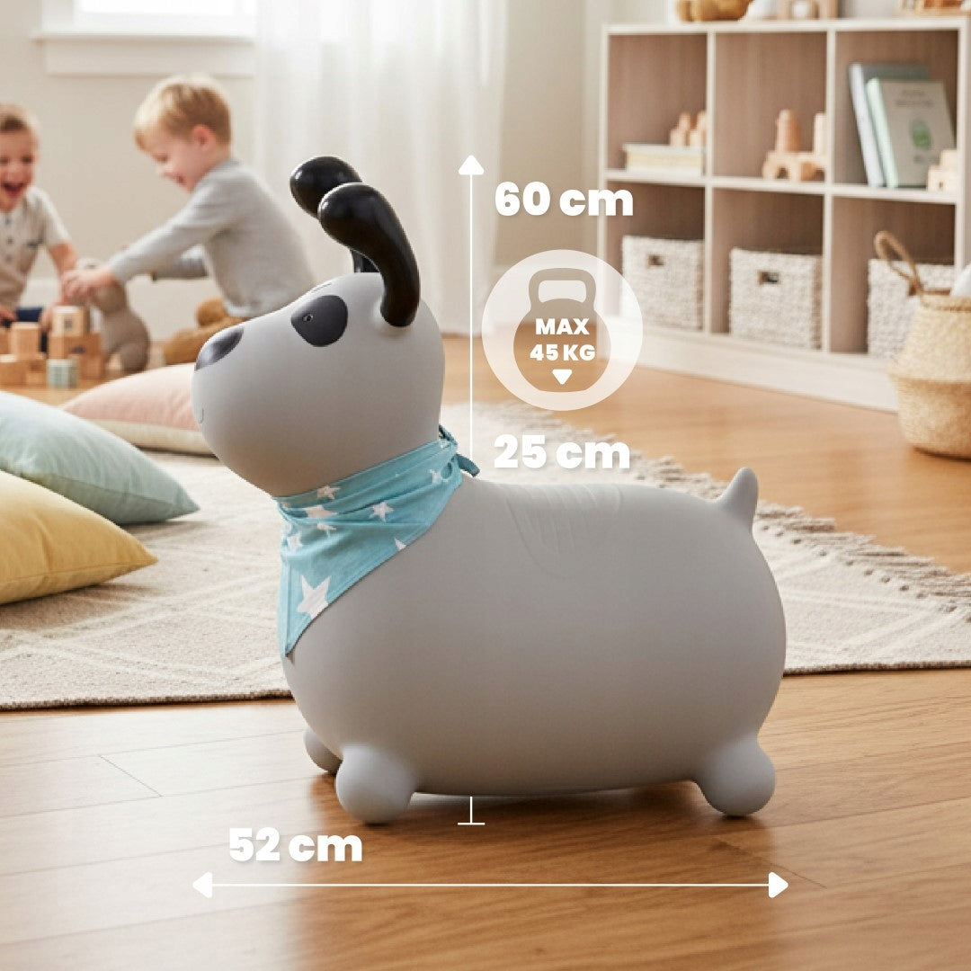 Guminis šokliukas vaikams nuo metų, pilkas – vaizdas 5