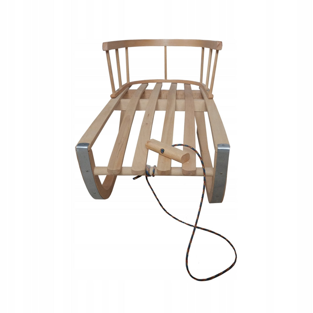 Medinės rogutės su nugara – vaizdas 4