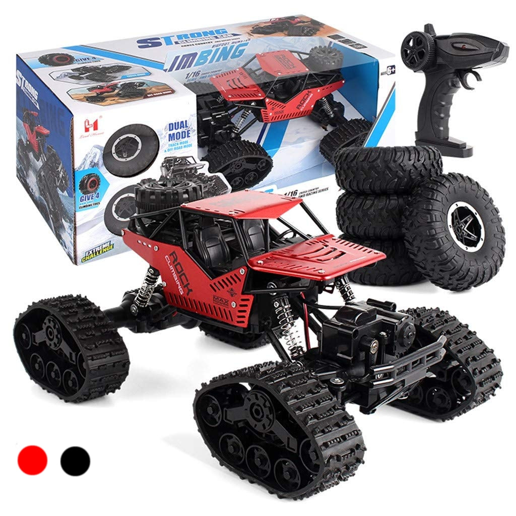 Nuotoliniu būdu valdomas RC Rock Crawler 4x4 visureigis LHC012, 2in1, raudonas