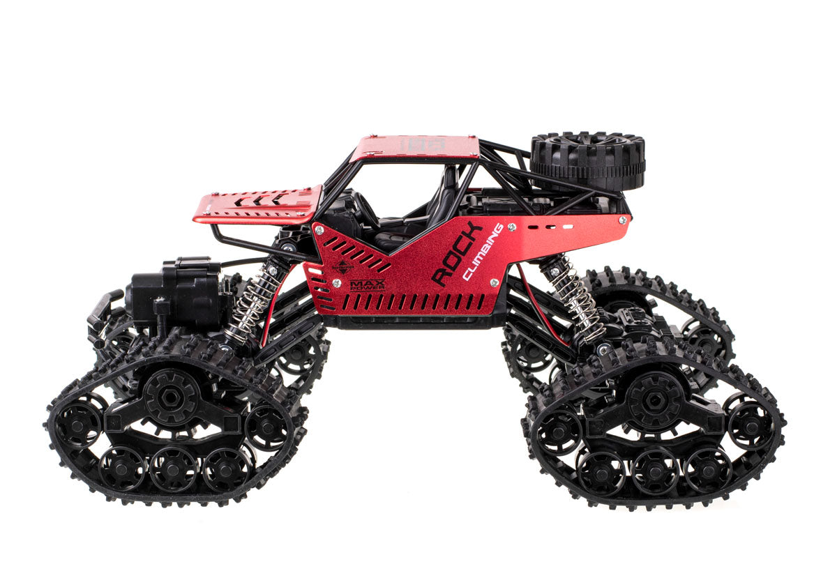 Nuotoliniu būdu valdomas RC Rock Crawler 4x4 visureigis LHC012, 2in1, raudonas