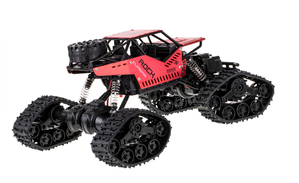 Nuotoliniu būdu valdomas RC Rock Crawler 4x4 visureigis LHC012, 2in1, raudonas
