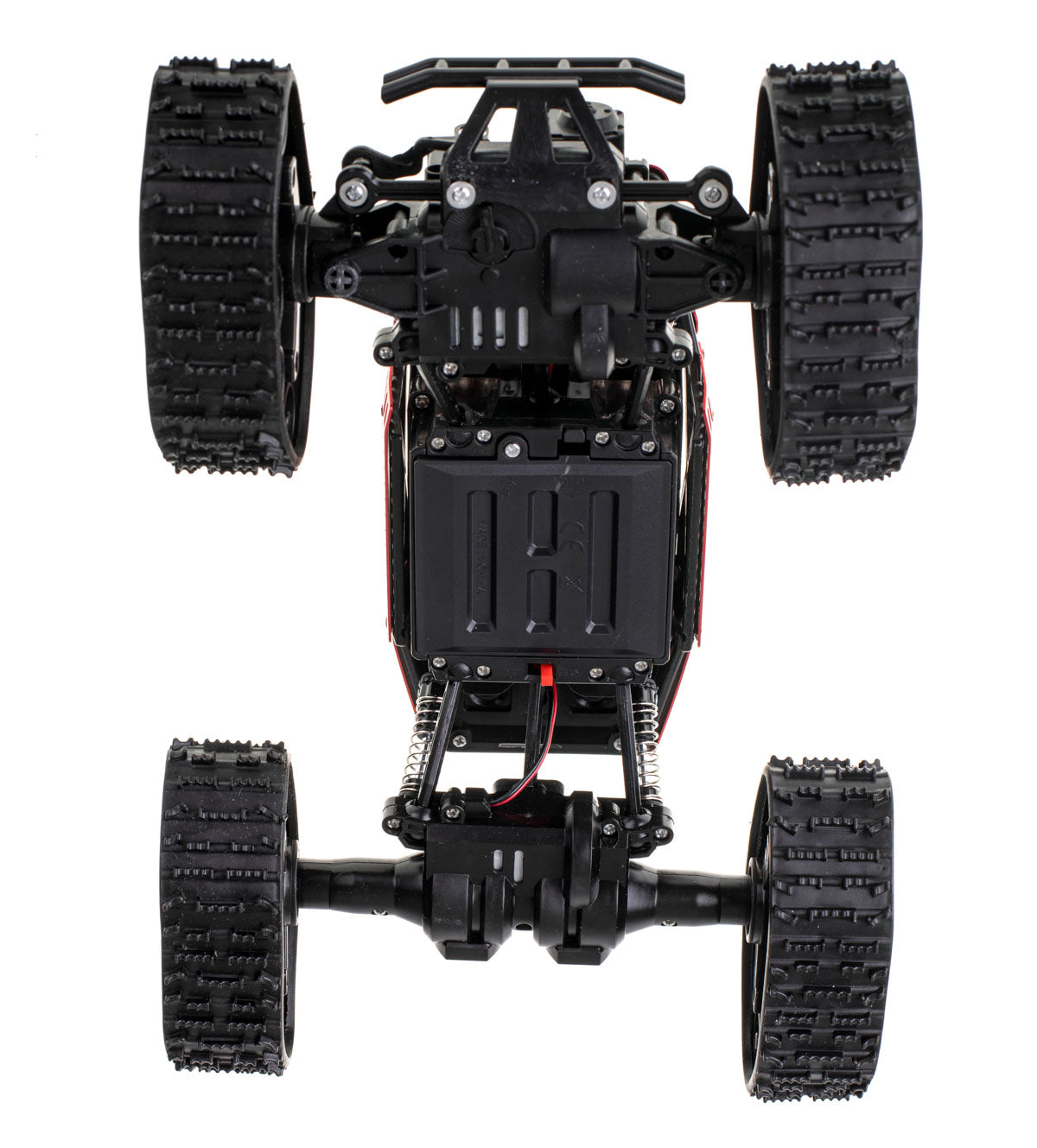 Nuotoliniu būdu valdomas RC Rock Crawler 4x4 visureigis LHC012, 2in1, raudonas