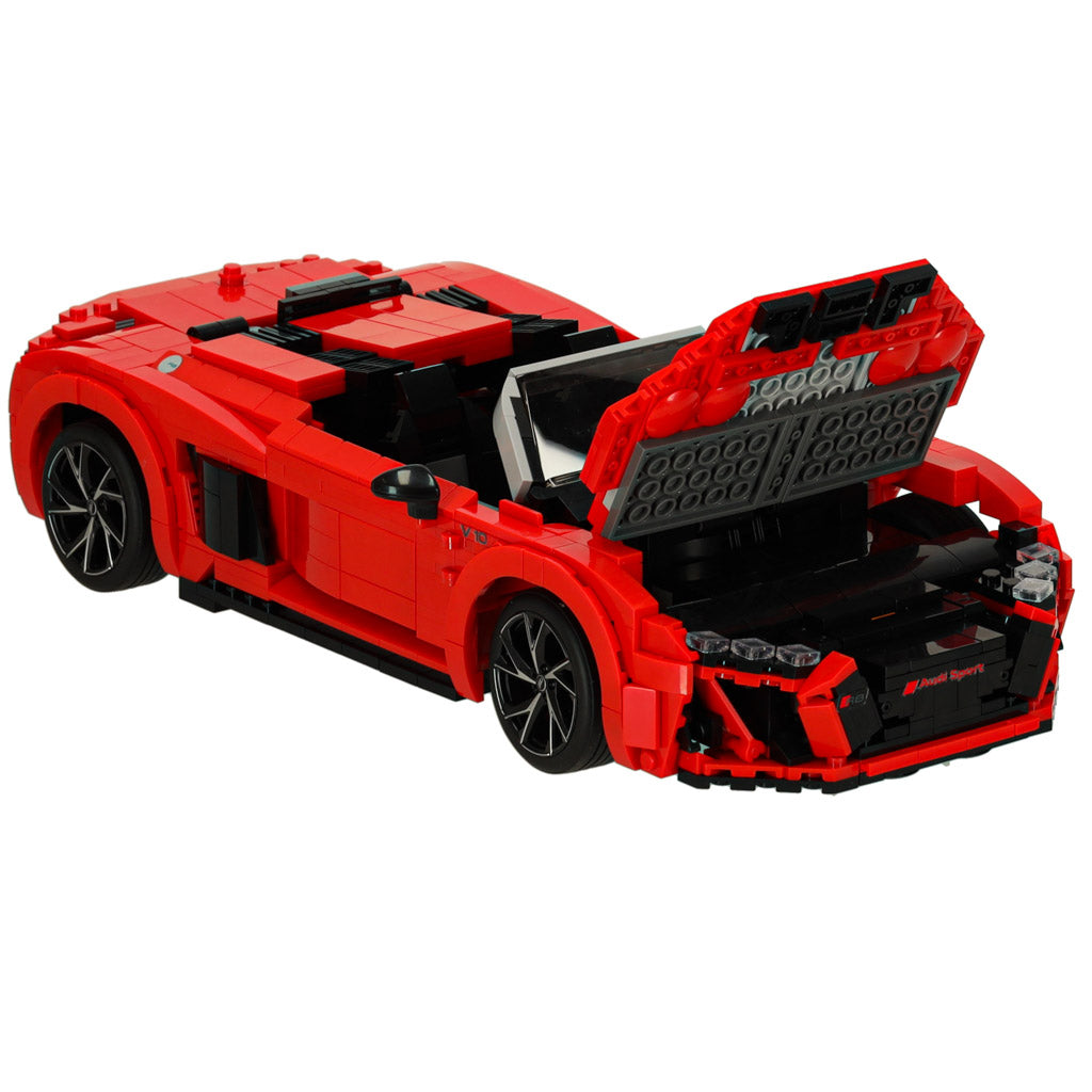 Rastar Audi R8 Spyder 93800 konstravimo kaladėlės, 1:14 mastelis, 1440 dalių