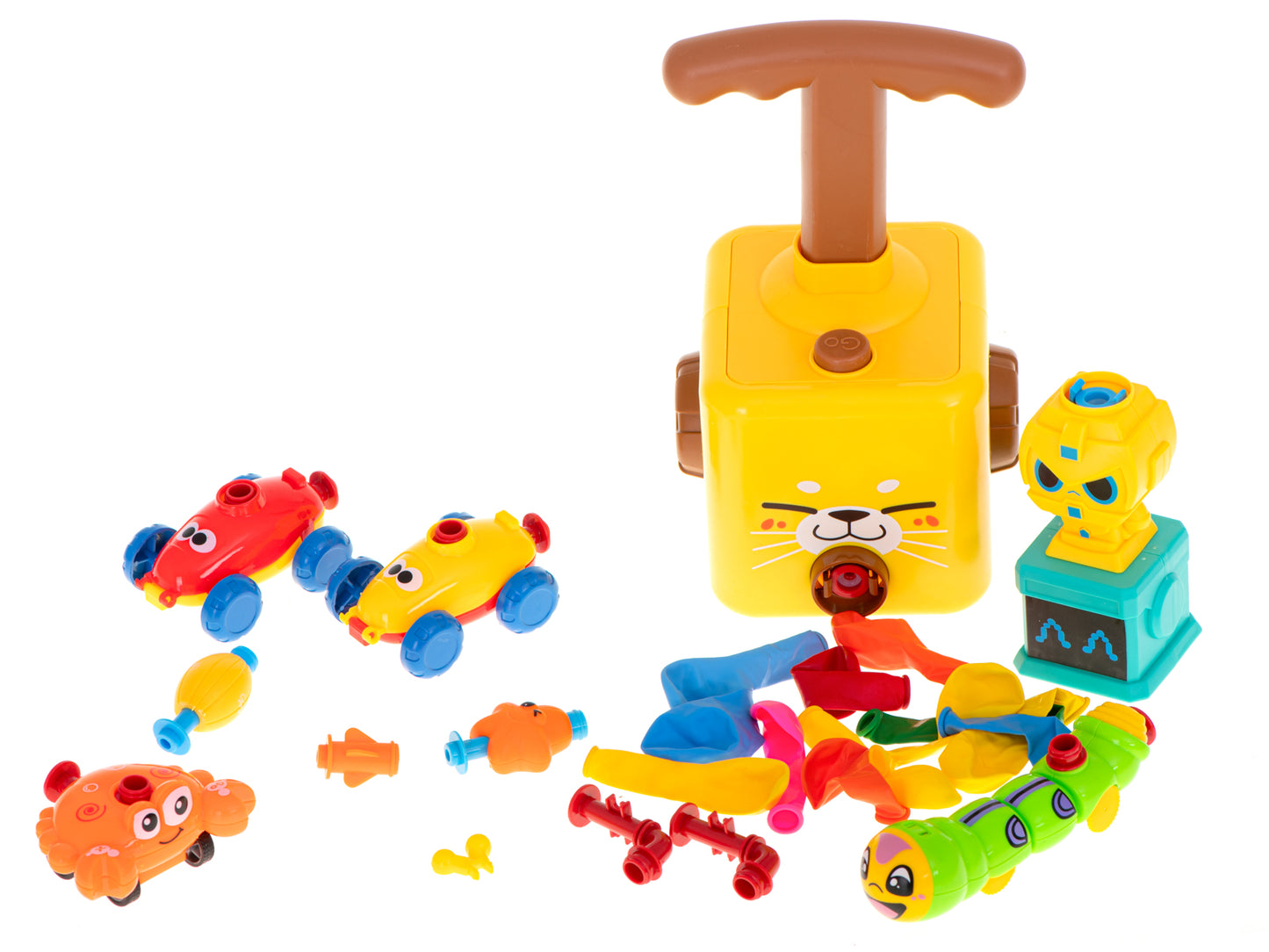 Aerodinaminis automobilis su balionų paleidimo įrenginiu, katinas – vaizdas 2