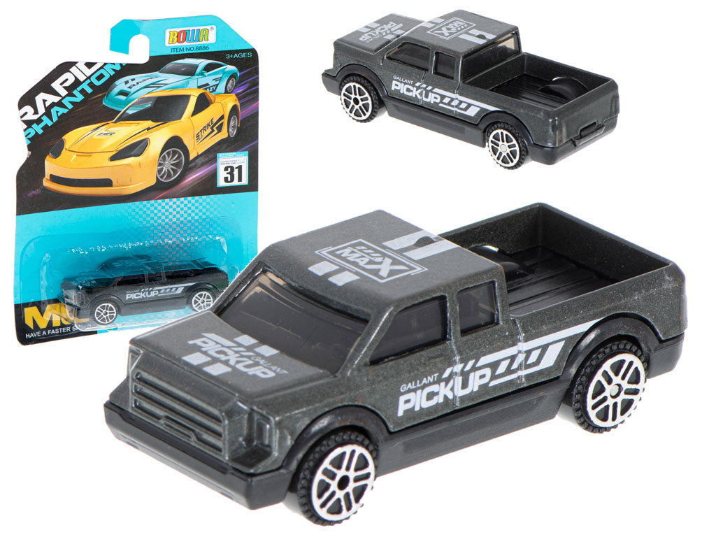 Metalinis automobilis, pilkos spalvos pick-up – pagrindinis vaizdas