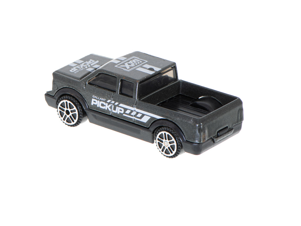 Metalinis automobilis, pilkos spalvos pick-up – vaizdas 3