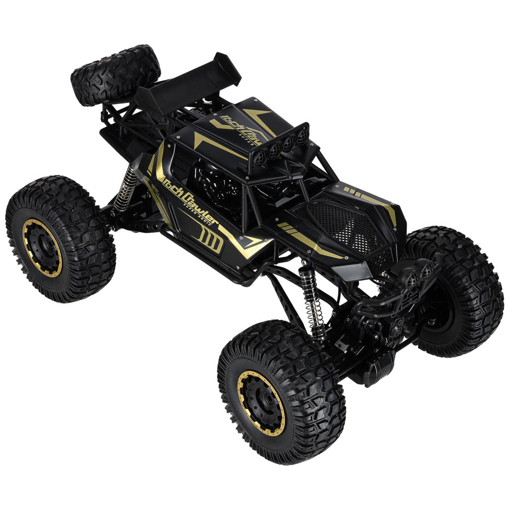 Radijo bangomis valdomas automobilis 2,4 GHz 1:8, 51 cm, metalinis, juodas