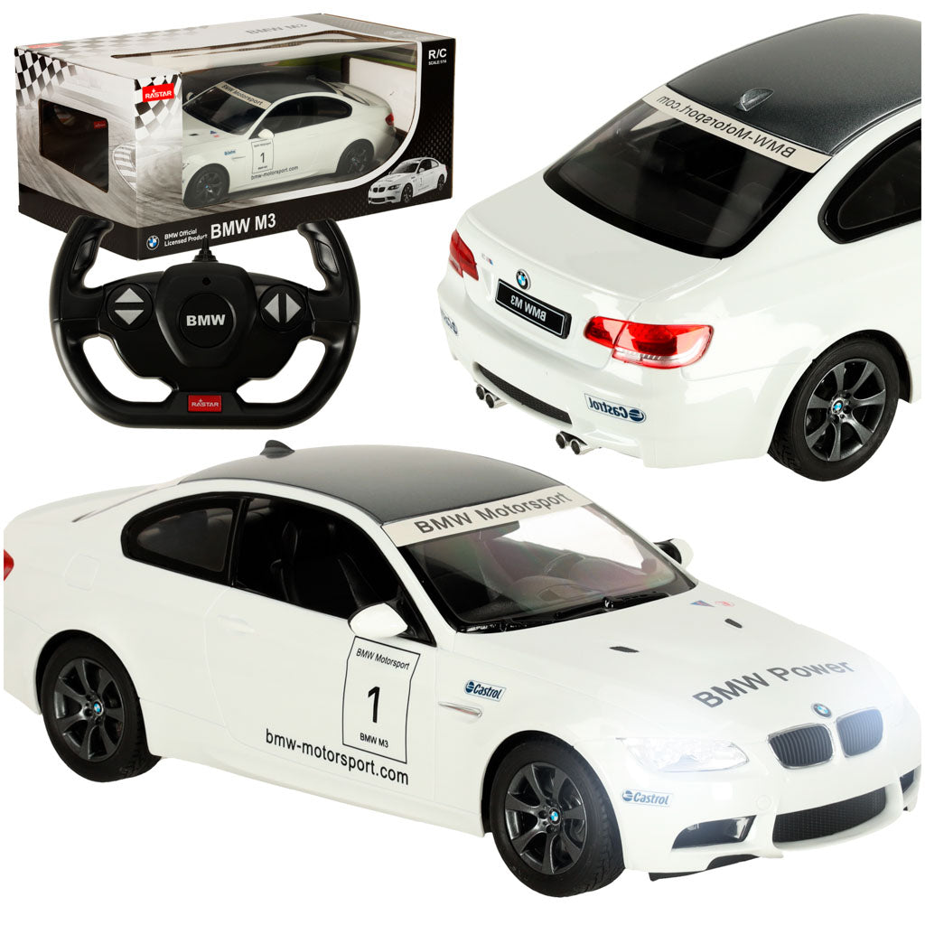 RC automobilis 1:14 BMW M3 baltas – pagrindinis vaizdas