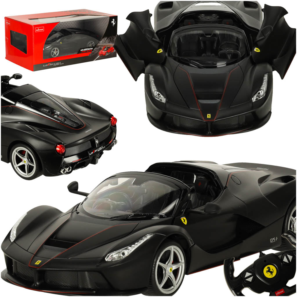 Nuotoliniu būdu valdomas automobilis Rastar 75800 Ferrari LaFerrari Aperta 1:14, juodas