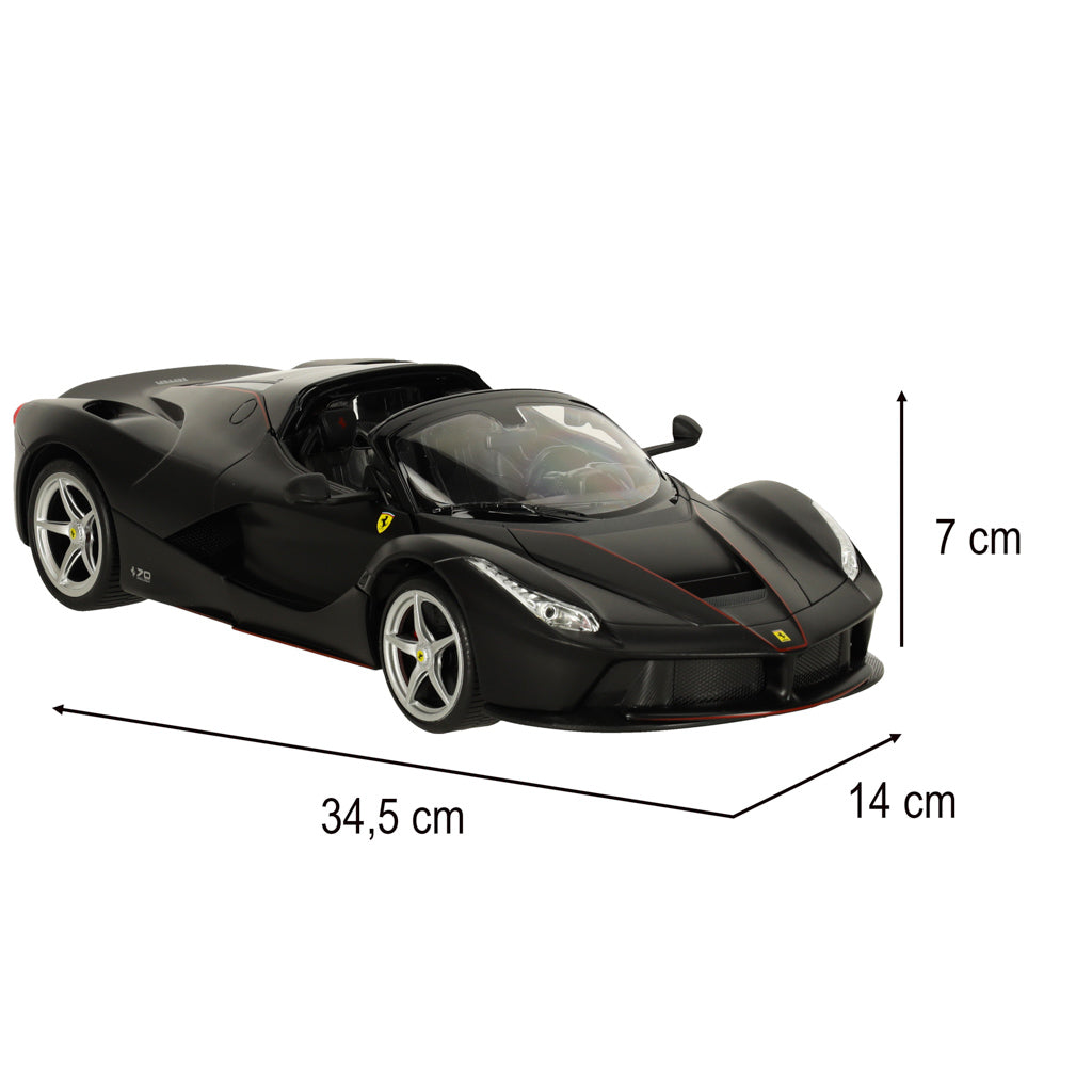 Nuotoliniu būdu valdomas automobilis Rastar 75800 Ferrari LaFerrari Aperta 1:14, juodas