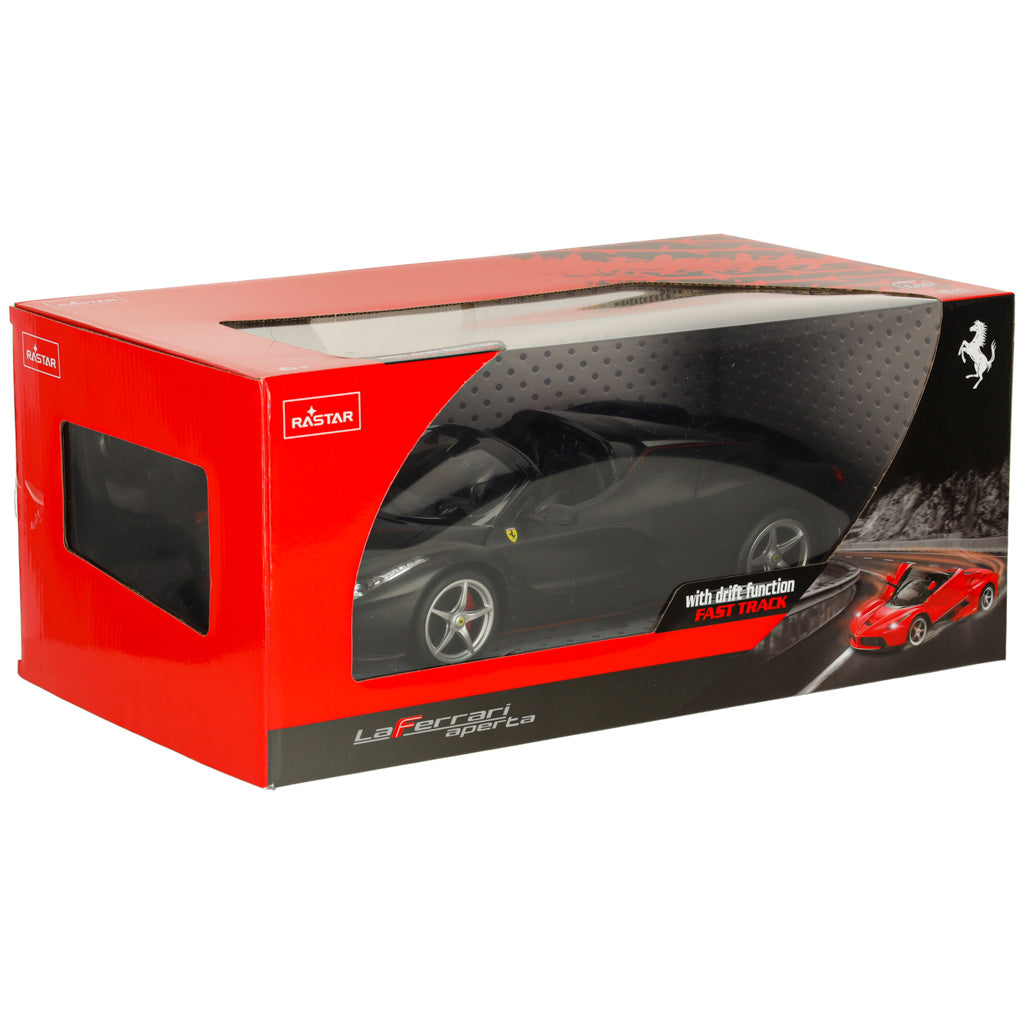 Nuotoliniu būdu valdomas automobilis Rastar 75800 Ferrari LaFerrari Aperta 1:14, juodas
