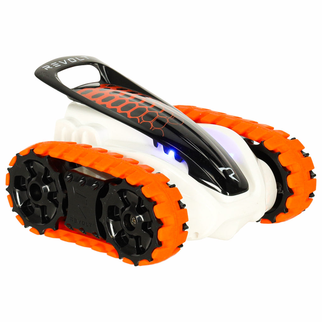 Nuotoliniu būdu valdomas vikšrinis automobilis REVOLT TG1006 High-Performance Track Racer, 2.4GHz, su LED, skirtas bekelei, raudonas, veikimo nuotolis iki 40 m