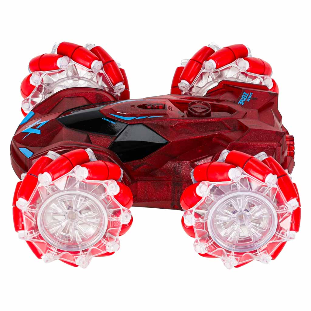 REVOLT Slydz Vapor Racer 360 nuotoliniu būdu valdomas drift visureigis su dūmų efektais, raudonas