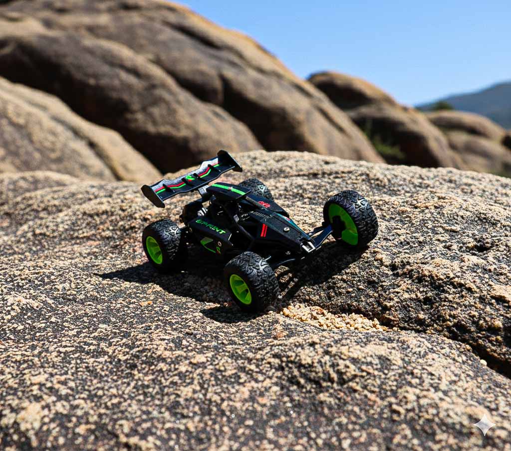 Nuotoliniu būdu valdomas visureigis automobilis 1:32 mastelio, 15 km/h, 2,4 GHz