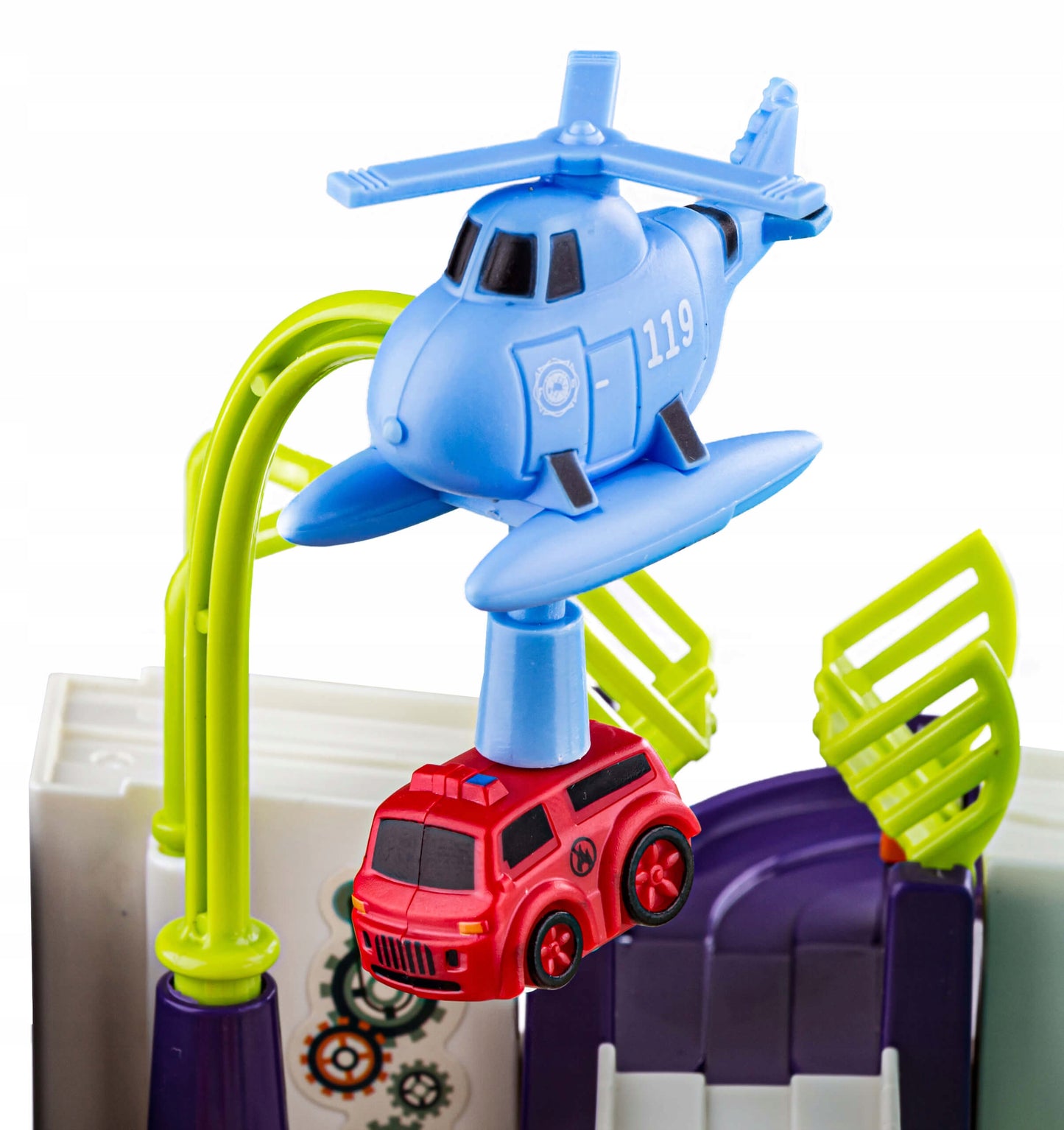 Interaktyvus žaislinių mašinėlių takas, transporto priemonės – vaizdas 6