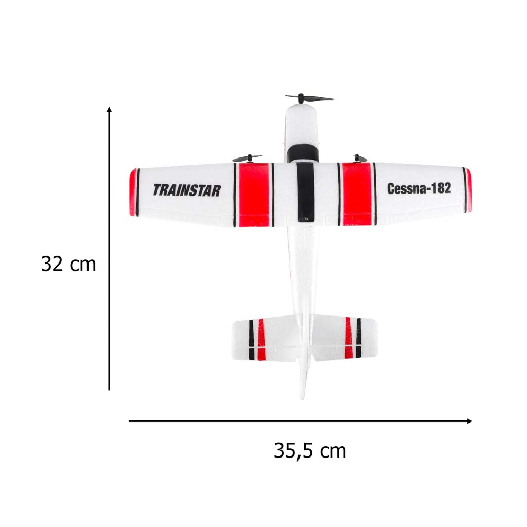 Nuotoliniu būdu valdomas akrobatinis lėktuvas-sklandytuvas Cessna 182, 2,4 GHz