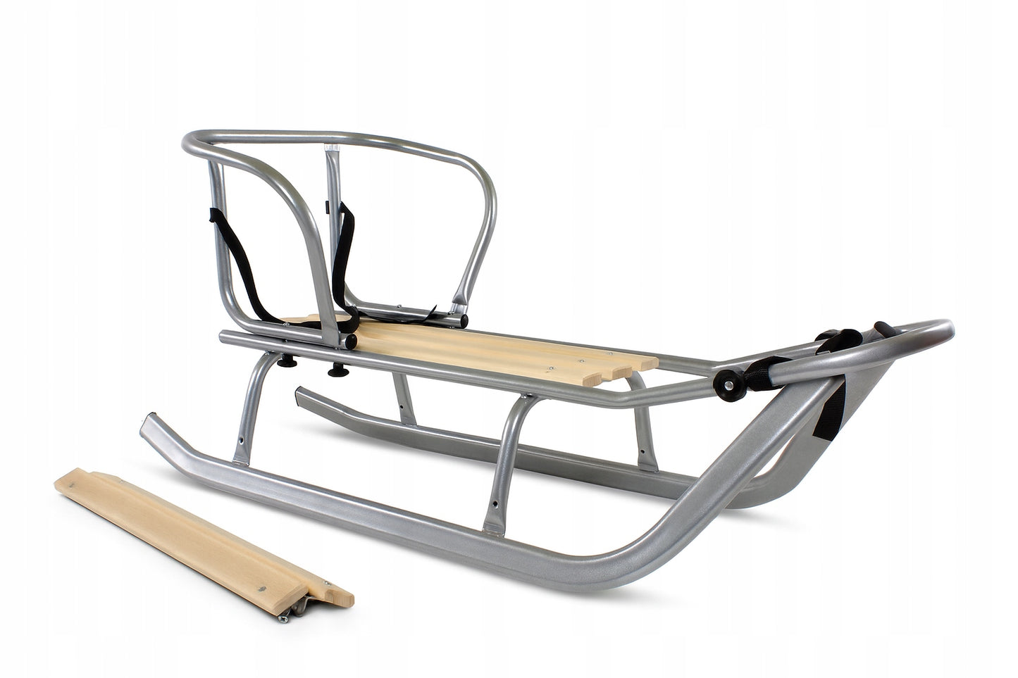 Vaikiškos Rogutės, Sidabrinės, Metalinės, su Nugara ir Kojų Atramomis – vaizdas 8